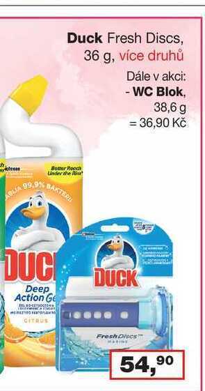 Barvy a laky drogerie Duck fresh discs, 36 g nabídka