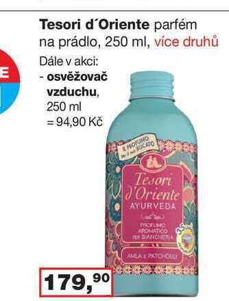 Barvy a laky drogerie Tesori d'oriente parfém na prádlo, 250 ml nabídka