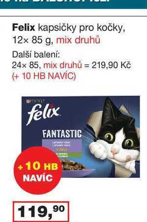 Barvy a laky drogerie Felix kapsičky pro kočky, 12x 85 g nabídka