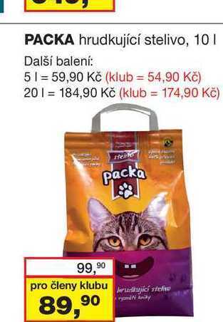 Barvy a laky drogerie Packa hrudkující stelivo, 10l nabídka