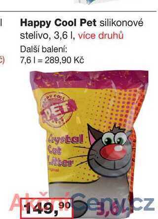 Barvy a laky drogerie Happy cool pet silikonové stelivo, 3,6 l nabídka