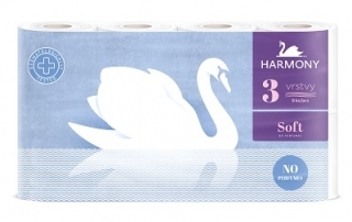 Ráj drogerie Harmony toaletní papír 3-vrstvý, vybrané druhy 8ks nabídka
