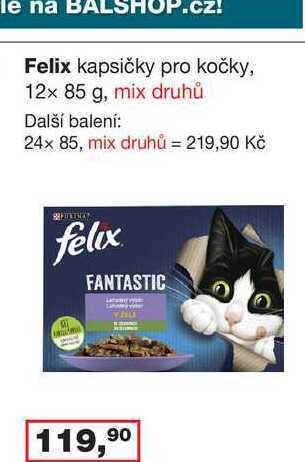 Ráj drogerie Felix kapsičky pro kočky, 12x 85 g nabídka