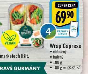 Albert Wrap caprese 180 g nabídka