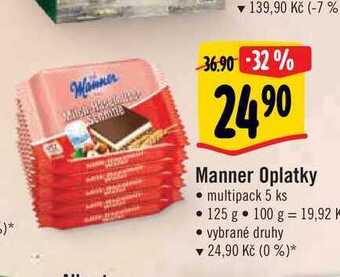 Albert Manner oplatky 125 g nabídka