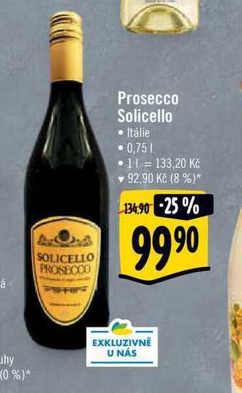 Albert Prosecco solicello 0,75 l nabídka