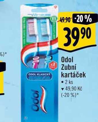 Albert Odol zubní kartáček • 2 ks nabídka