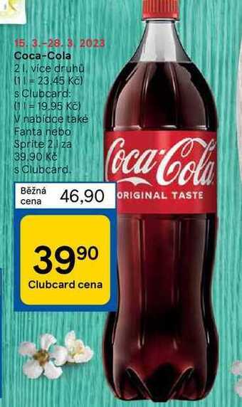Tesco Coca-cola 2 l nabídka