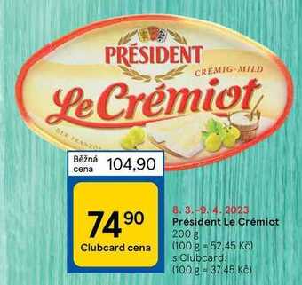 Tesco Président le crémiot 200 g nabídka
