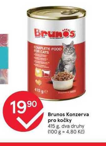 Tesco Brunos konzerva pro kočky 415 g nabídka
