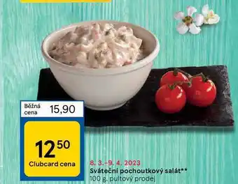 Tesco Sváteční pochoutkový salát** 100 g. pultový prodej nabídka