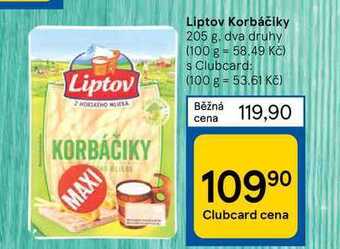 Tesco Liptov korbáčiky 205 g nabídka