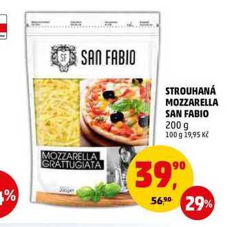 Penny Market Strouhaná mozzarella san fabio, 200 g nabídka