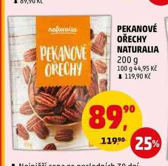 Penny Market Pekanové ořechy naturalia, 200 g nabídka