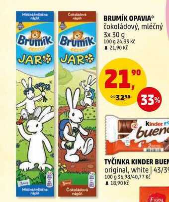 Penny Market Brumík opavia, 3x 30 g nabídka
