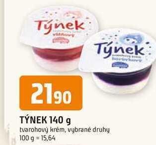 Trefa Týnek 140 g tvarohový krém, vybrané druhy nabídka