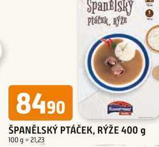 Trefa Španělský ptáček, rýže 400 g nabídka