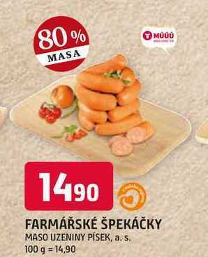 Farmářské špekáčky 100g