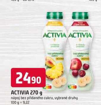Trefa Activia jogurtový nápoj, různé příchutě 270g nabídka