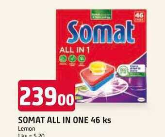 Trefa Somat all in 1 pro nature tablety do myčky na nádobí 46 tablet nabídka