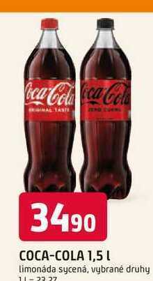 Trefa Coca-cola 1,5l nabídka