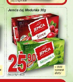 Hruška Jemča čaj meduňka nabídka
