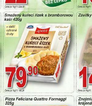 Hruška Smažený kuřecí řízek s bramborovou kaší nabídka