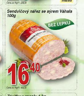 Hruška Sendvičový nářez se sýrem váhala nabídka