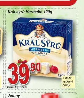 Hruška Král sýrů hermelín nabídka