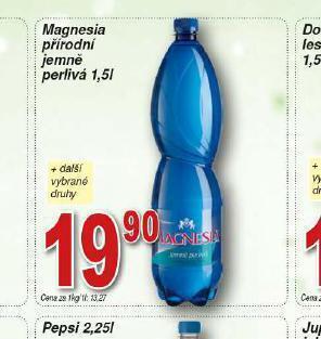 Hruška Magnesia přírodní jemně perlivá nabídka