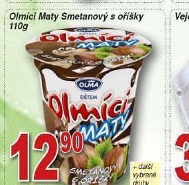 Olmíci maty smetanový s oříšky