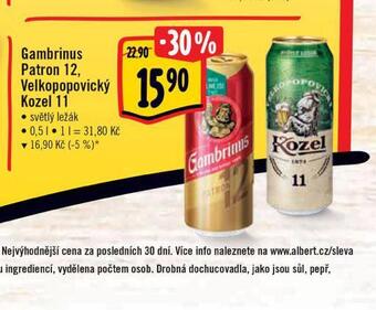 Albert Pivo gambrinus patron 12 nabídka
