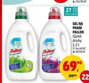 Penny Market Gel na praní pallor, 1,5 l nabídka