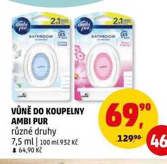 Penny Market Vůně do koupelny ambi pur, 7,5 ml nabídka