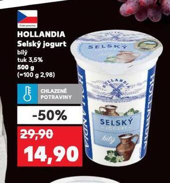 Kaufland Hollandia selský jogurt nabídka