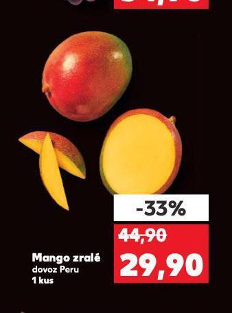Kaufland Mango zralé nabídka