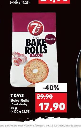 Kaufland 7days bake rolls nabídka