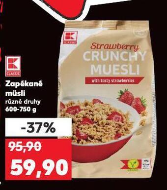 Kaufland Zapékané müsli nabídka