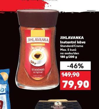 Kaufland Jihlavanka instantní káva nabídka