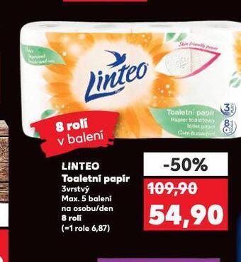 Kaufland Linteo toaletní papír nabídka