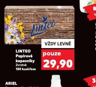 Kaufland Linteo papírové kapesníky nabídka