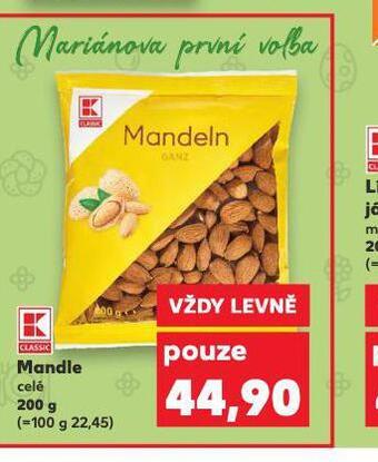 Kaufland Mandle celé nabídka