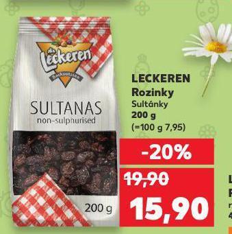 Kaufland Leckeren rozinky nabídka