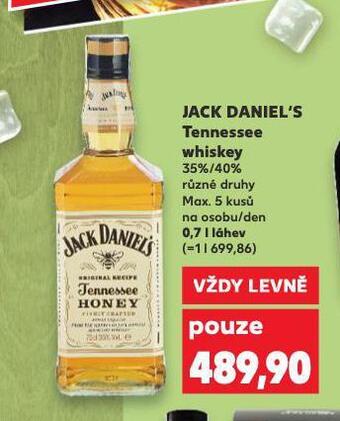 Kaufland Jack daniel´s tennessee whiskey nabídka