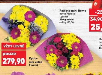 Kaufland Kytice mix velká nabídka