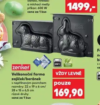 Kaufland Velikonoční forma zajíček / beránek nabídka