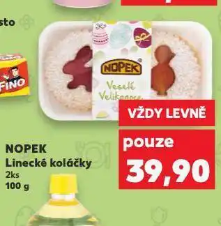 Kaufland Nopek linecké koláčky nabídka