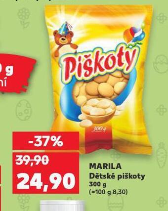 Kaufland Marila dětské piškoty nabídka