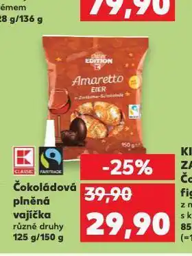 Kaufland Čokoládová plněná vajíčka nabídka