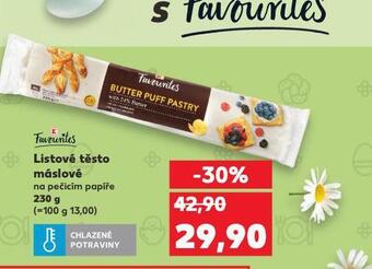 Kaufland Listové těsto máslové nabídka